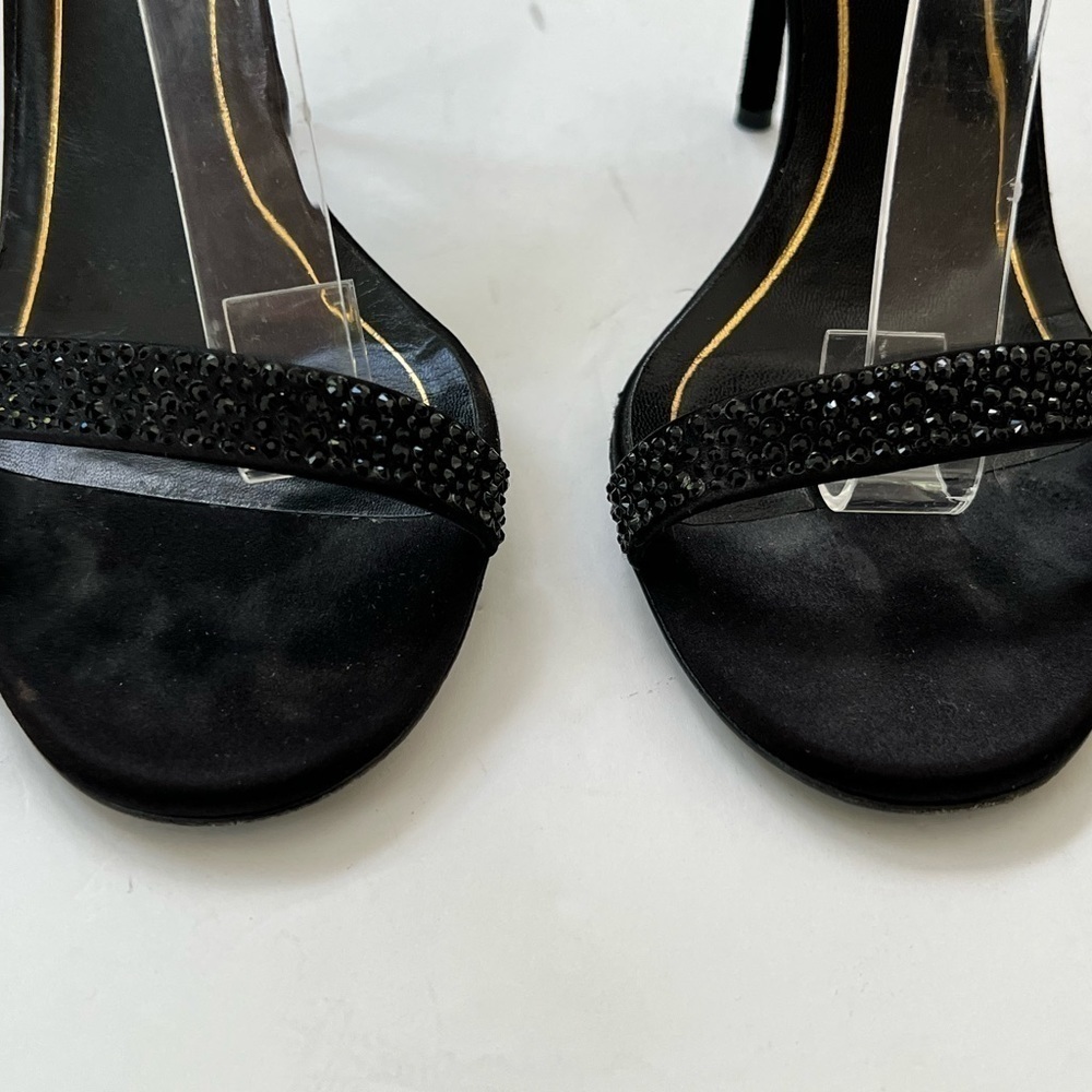 Gucci black studded sandal heels size 38.5 - Picture 10 of 13